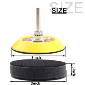 Nuodunco 75mm sander pad close-up highlights high-density sponge