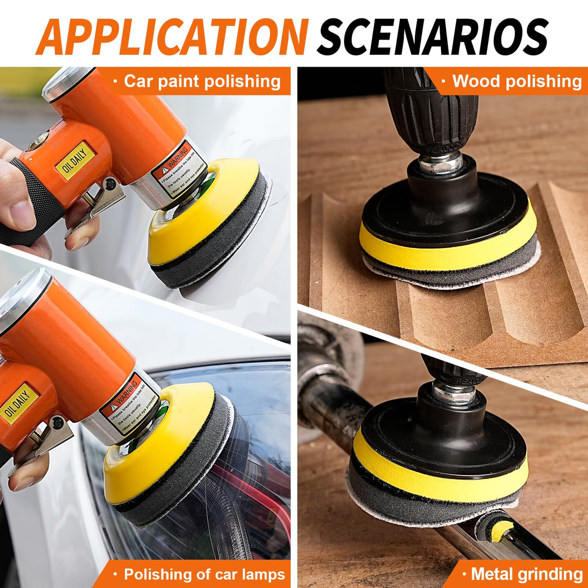 Nuodunco buffer pad providing extended disc pad support