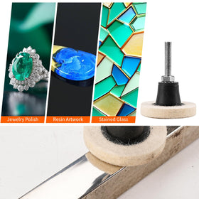 NuoDunco premium wool felt disc provides durable buffing with consistent results.
