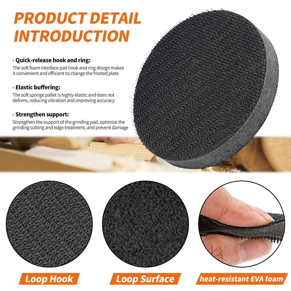 Nuodunco soft sponge cushion detail for a better finish