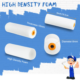 Nuogo 4-inch roller frames compatible for smooth, stable application.