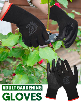 Nuogo garden gloves for men and women with ergonomic fit and comfortable grip.