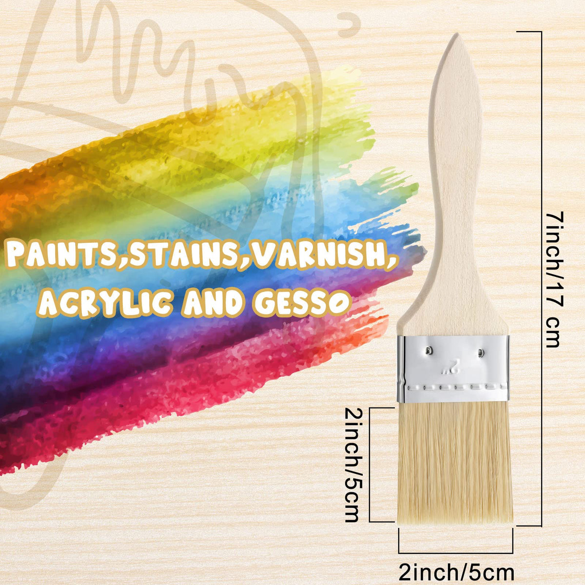 Nuogo shed-resistant nylon bristles for durable, smooth finishes