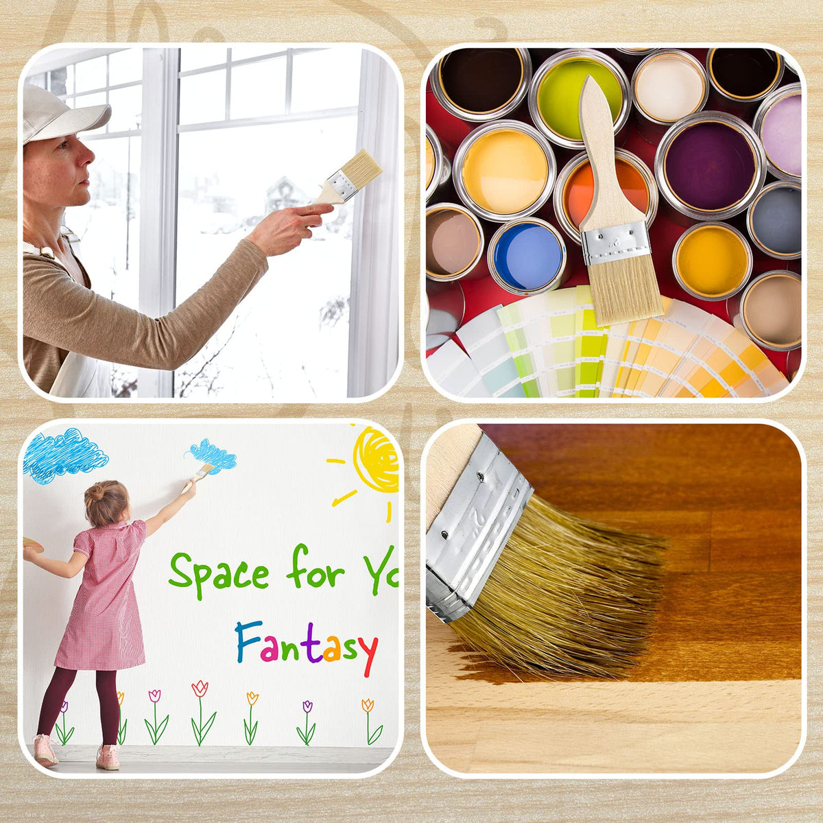 Nuogo washable or disposable brush option for easy cleanup after messy jobs