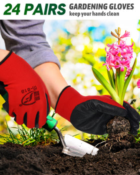 Nuogo rubber-coated work gloves withstand dry and wet conditions for safer workmanship.