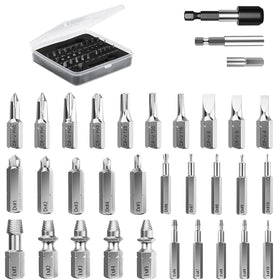 Nuovoware damaged screw extractor set in box for easy storage.