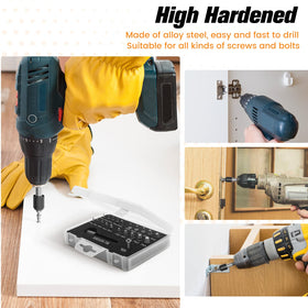 Nuovoware drill bits sizes set highlights precise diameters for varied screw removal tasks