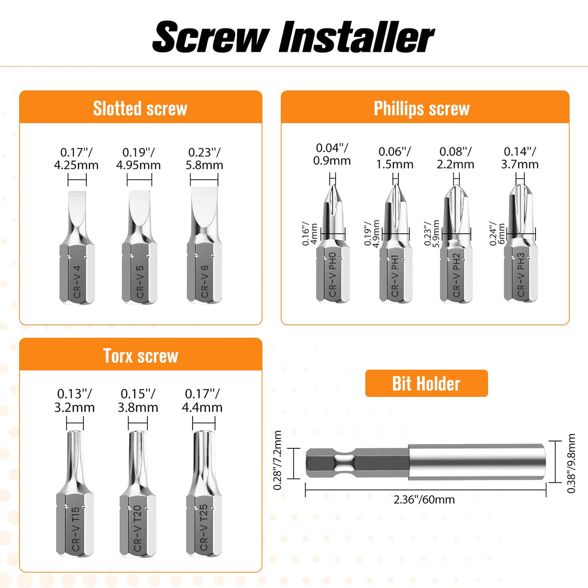 Nuovoware step two extractor engaged for reverse screw removal.