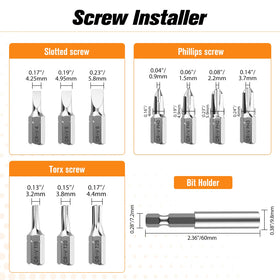 Nuovoware step two extractor engaged for reverse screw removal.