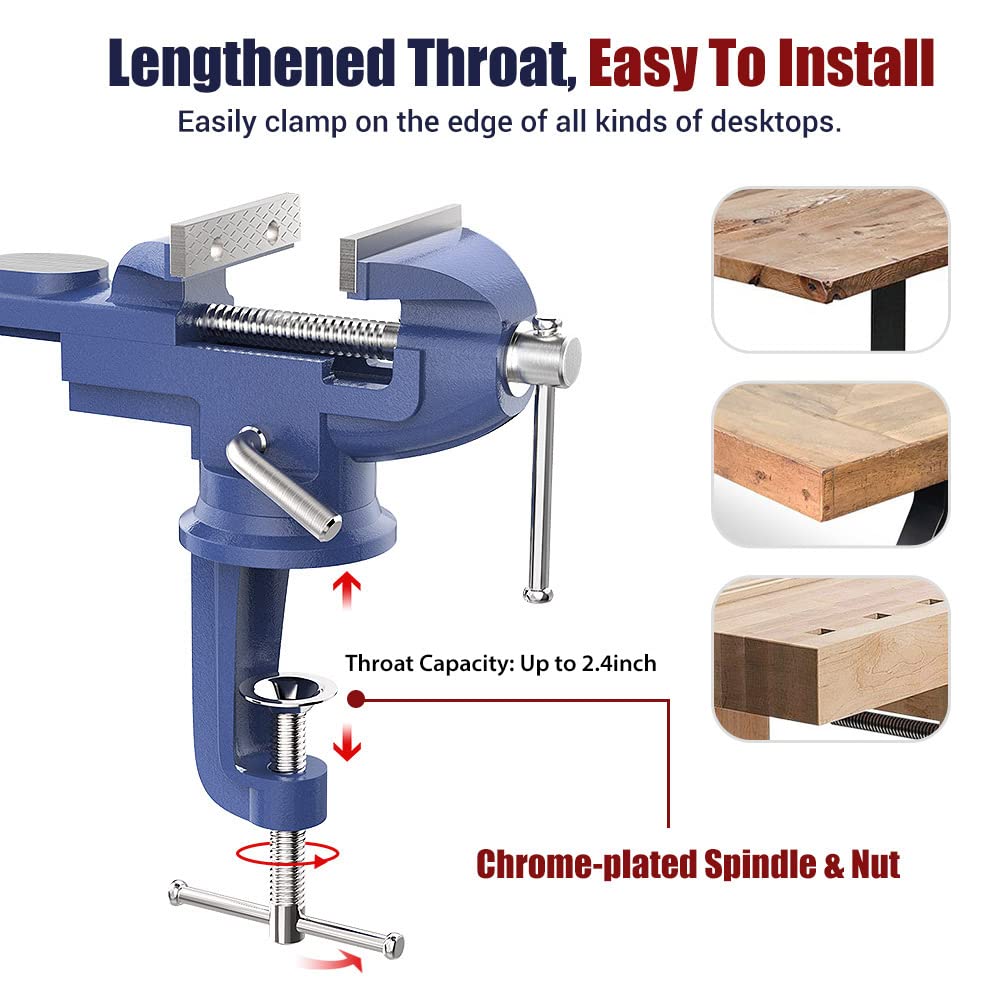 Nuovoware table vise durable cast iron body for long-term reliability.
