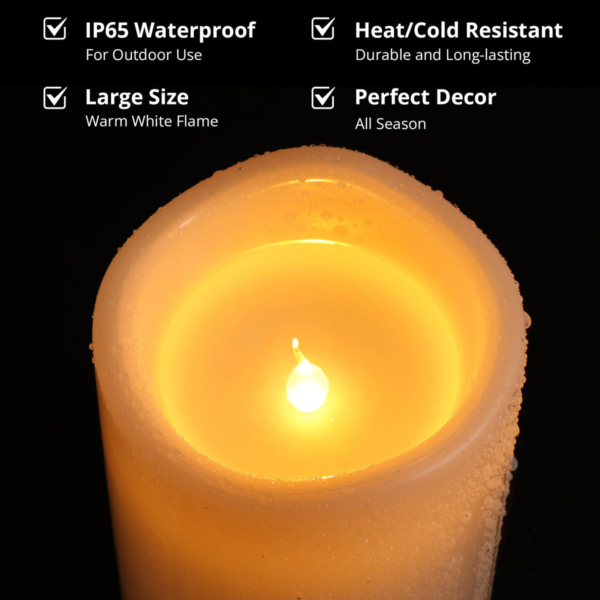 NURADA candle lantern pairing enhances outdoor decor and mood.