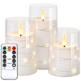 NURADA star-string embedded around the candle creates a romantic glow