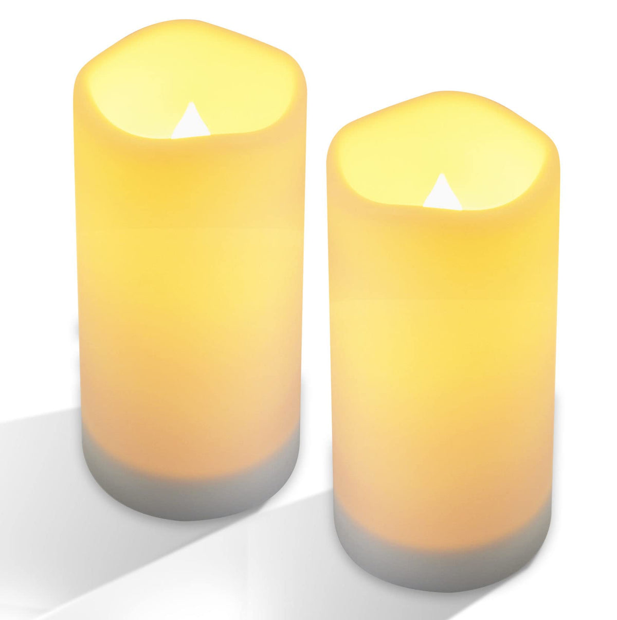 NURADA large outdoor solar candle, 6-inch, delivers warm ambiance for patios.