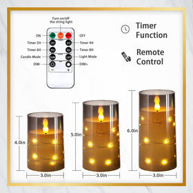 NURADA candles last 500+ hours per candle with two AA batteries.