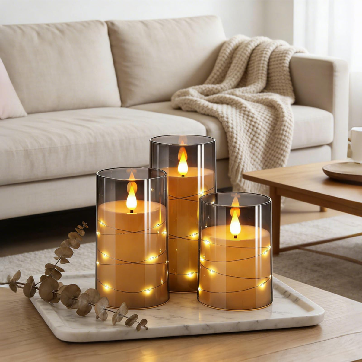 NURADA timer options offer 2 to 8 hours of automatic lighting.