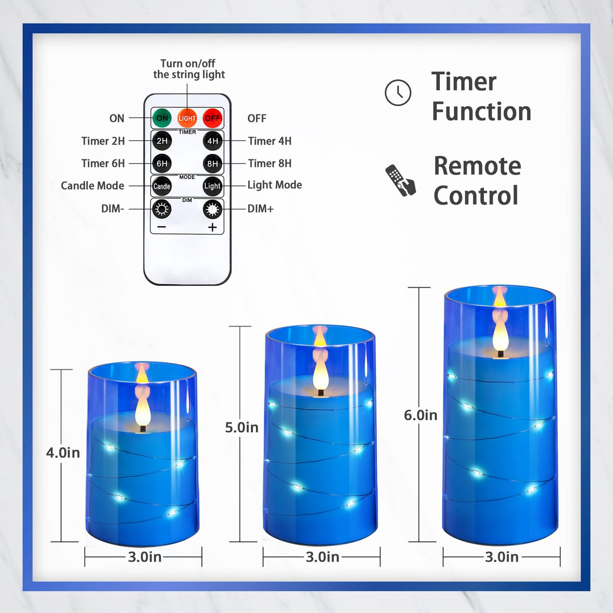 NURADA warm ambient table decor candles for weddings and dinners