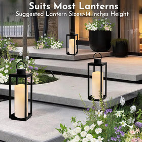 NURADA warm LED glow mimics real candlelight for cozy outdoor spaces