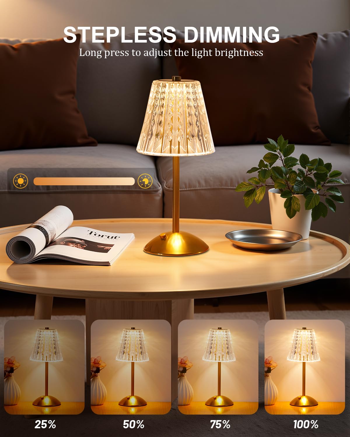 Nusogon compact desk lamp in black finish for small spaces.