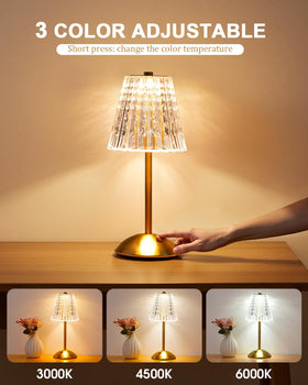 Nusogon cordless table lamp with USB-C charging for portable use.