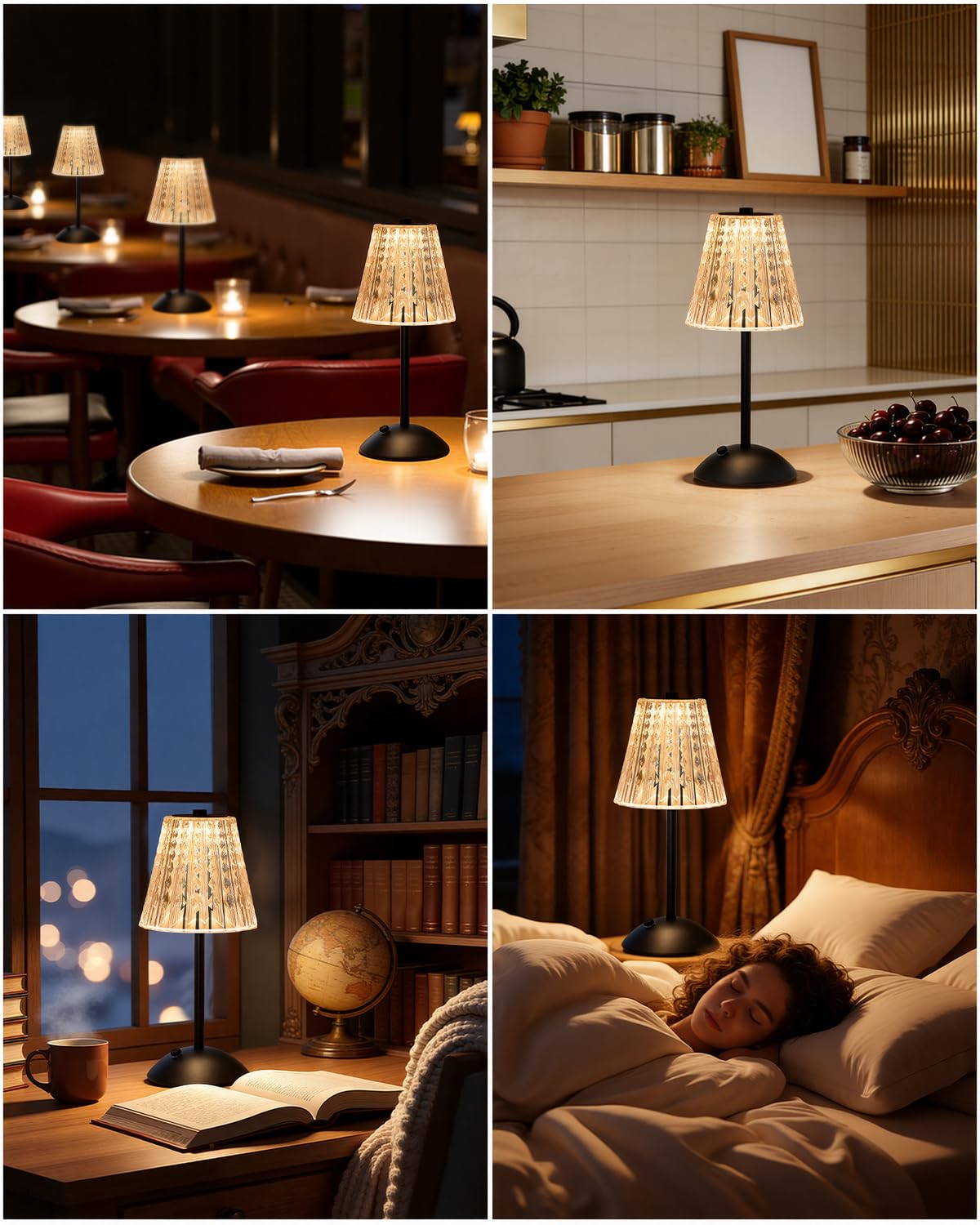 Nusogon crystal lamp with multiple finishes, gift-ready option