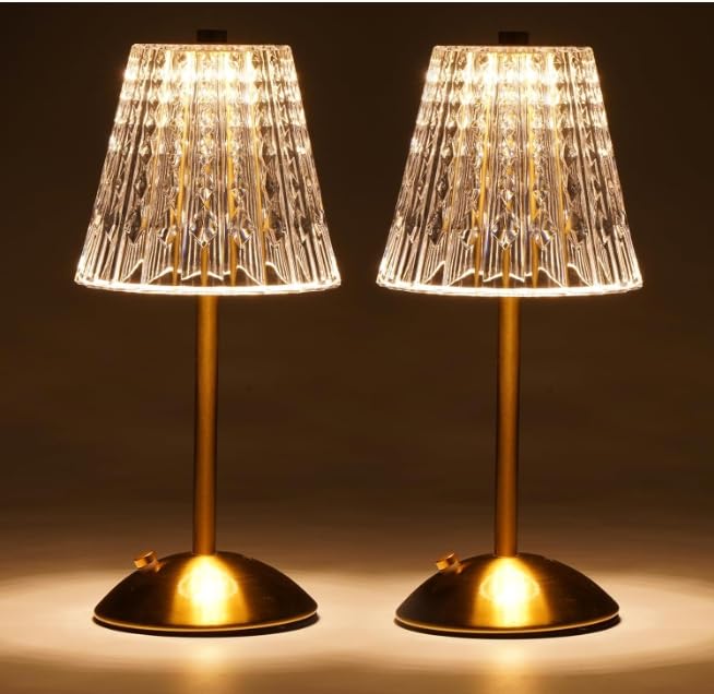 Nusogon crystal lamp shade adds elegant, cozy lighting to your space.