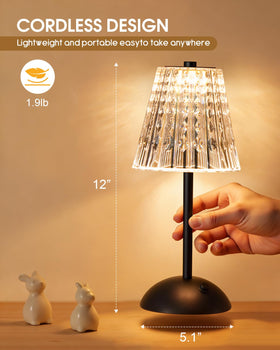 Nusogon lamp showing touch control for easy brightness adjustment