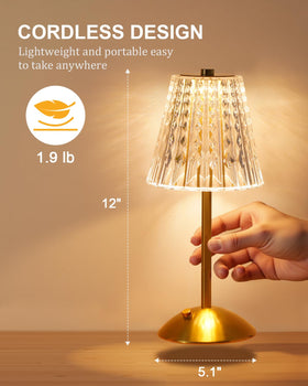 Nusogon touch dimmable lamp with brightness control for tasks or ambiance.