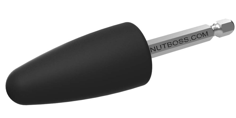 NutBoss spins nuts onto threaded rod for rapid assemblies.