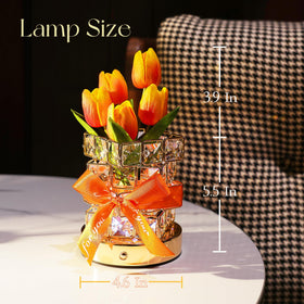 NuuNuy Tulip Flower Lamp offers warm, white, and natural light tones.