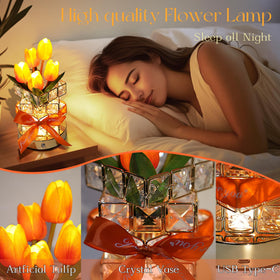NuuNuy Tulip Lamp with touch control allows easy brightness adjustments.