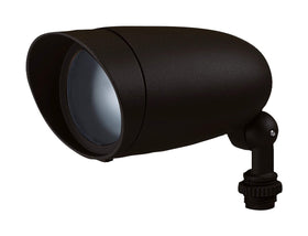 Nuvo SF76/646 landscape floodlight in bronze enhances curb appeal for outdoor spaces