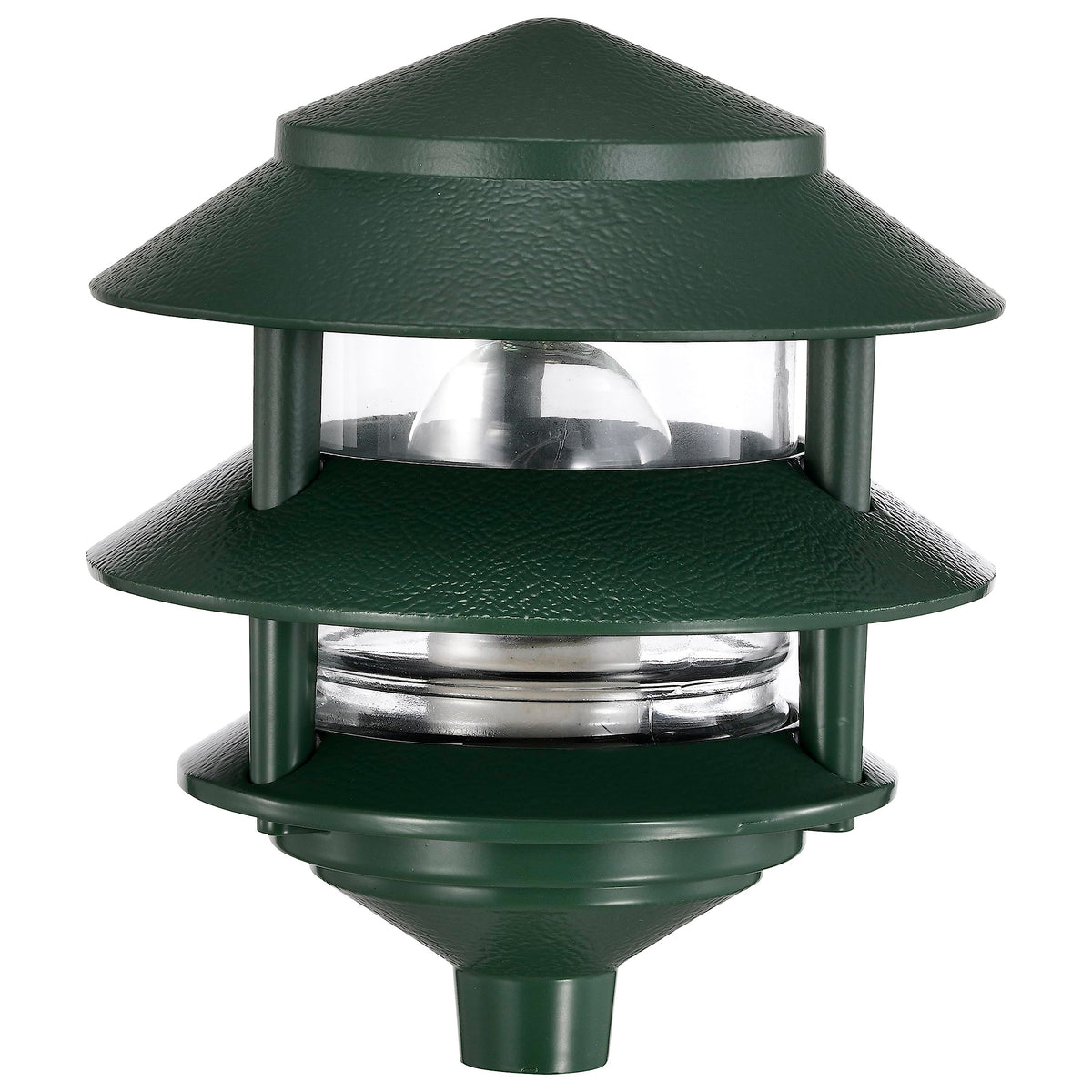 Nuvo SF77/323 outdoor path light in bronze-dark finish illuminating a walkway