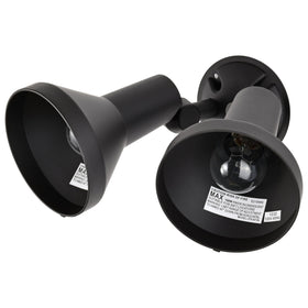Nuvo SF77/495 outdoor floodlight in bronze wall mount enhances exterior illumination.