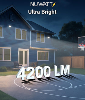 NUWATT 4200-lumen flood light lights large spaces clearly