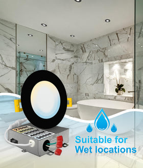 NUWATT quick-install with snap-in clips fits shallow ceilings easily