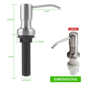 NVMTUUO dispenser in action on a tidy kitchen counter.
