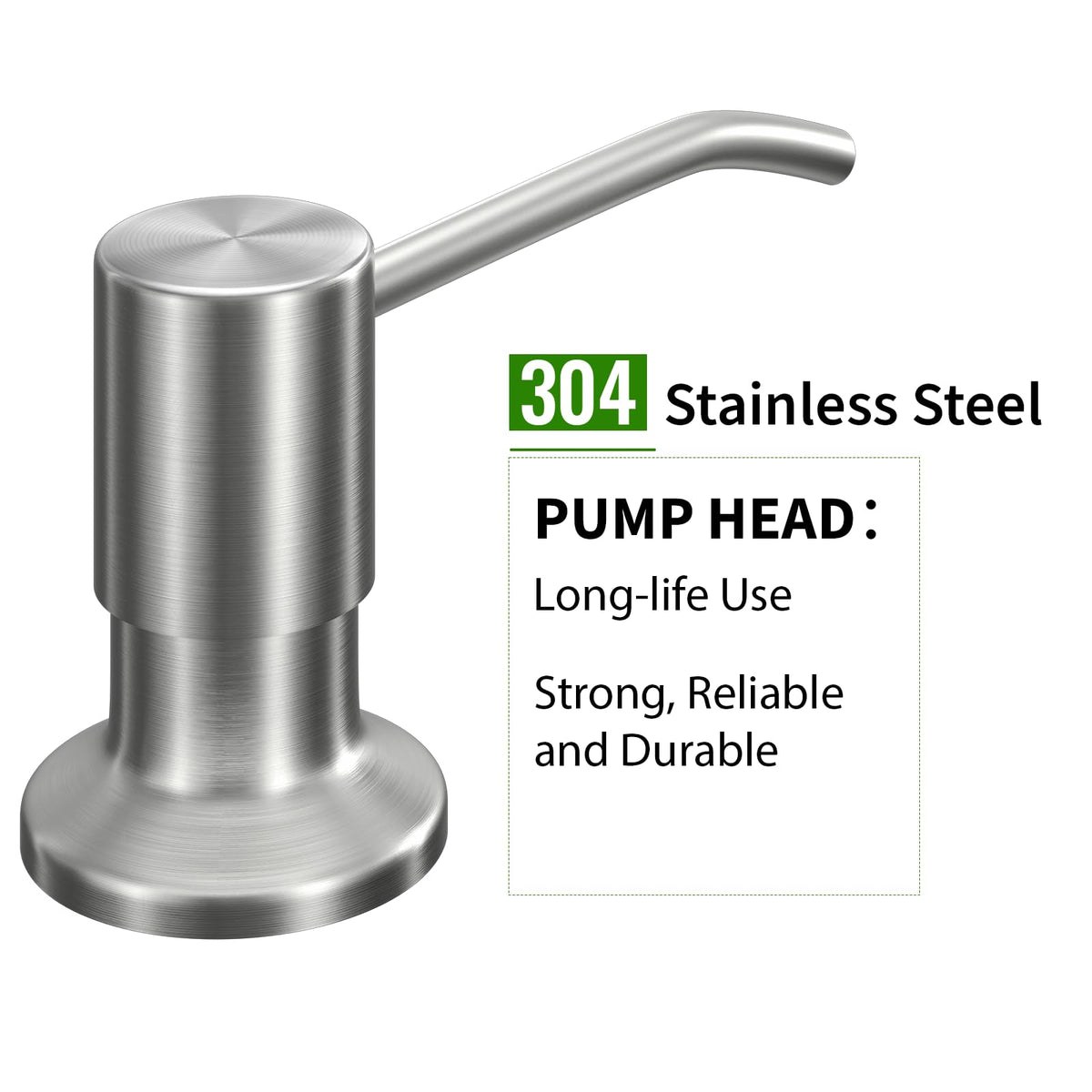 NVMTUUO long threaded tube fits deep countertops for versatile placement