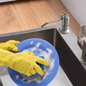 NVMTUUO dispenser compatible with hand soap, dish soap, shampoo, and more.