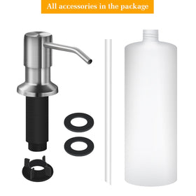 NVMTUUO long-threaded-tube fits through deep countertops for versatile setup.
