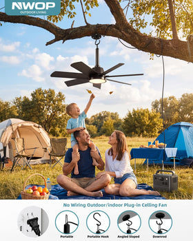 NWOP Plug-in installation for easy outdoor setup without wiring.