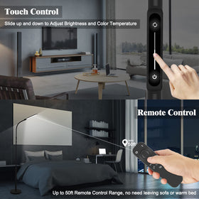 NXONE LED Floor Lamp gooseneck flexibility targets light exactly where you need