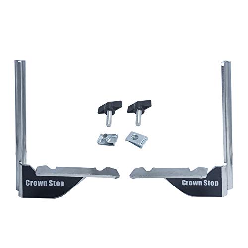 NXPOXS crown stop close-up shows 6-1/2 x 4-1/2 inch size for quick setup.