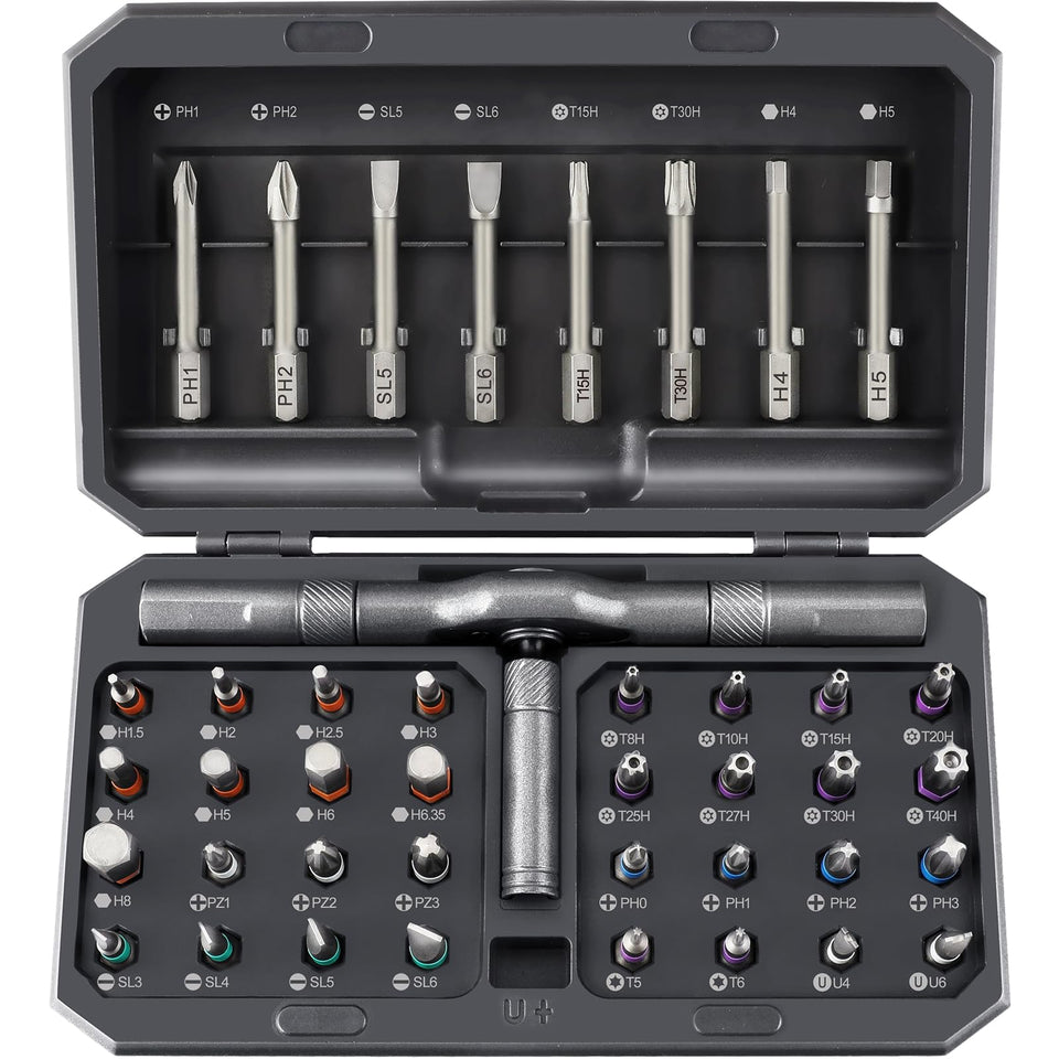 NXPPYY 42-in-1 magnetic screwdriver set in case for organized repairs