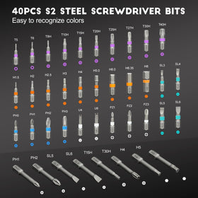 NXPPYY hardened S2 steel bits offer durable performance