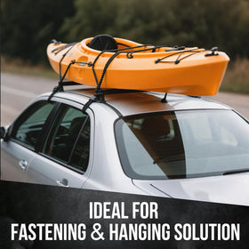 NXPPYY kayak deck setup secures gear with trusted elasticity.