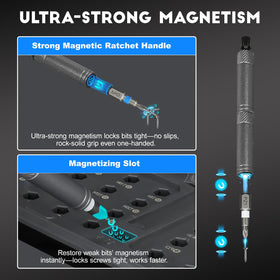 NXPPYY built-in magnetic slot recharges bit magnetism for reliability