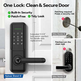 Nyboer Fingerprint Smart Door Lock app-control supports remote management
