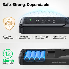 Nyboer Fingerprint Smart Door Lock remote-access for guest code sharing