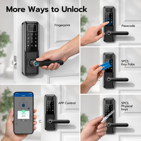 Nyboer WiFi door lock doorbell view with real-time alerts