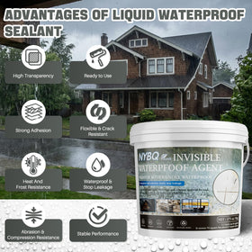 NYBQ transparent sealant sealing a concrete crack to illustrate invisible protection